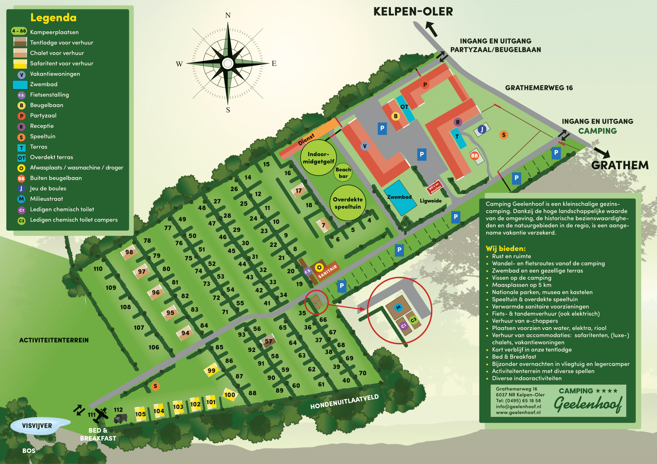 Plattegrond Camping Geelenhoof